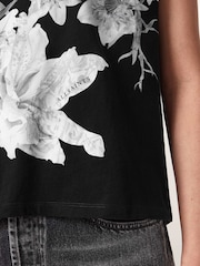 AllSaints Black Crystal Anna T-Shirt - Image 3 of 6