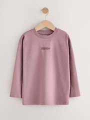 Blue/Mauve/Brown Originals Long Sleeve Relaxed Fit T-Shirts 4 Pack (3-16yrs) - Image 2 of 8