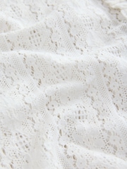 Ecru Long Sleeved Lace Fastening Blouse - Image 5 of 6