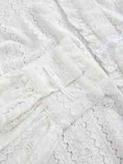 Ecru Long Sleeved Lace Fastening Blouse - Image 6 of 6