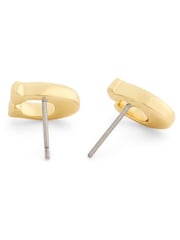 COACH Gold Tone Signature C Enamel Stud Earrings - Image 3 of 3