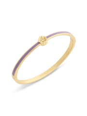 COACH Gold Tone Signature Tea Rose Enamel Bangle Boxed Bracelet - Image 4 of 7