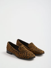 Love & Roses Leopard Slipper Cut Loafers - Image 4 of 6