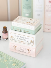 Something Different White Book Stack Oil Burner - Image 1 of 5