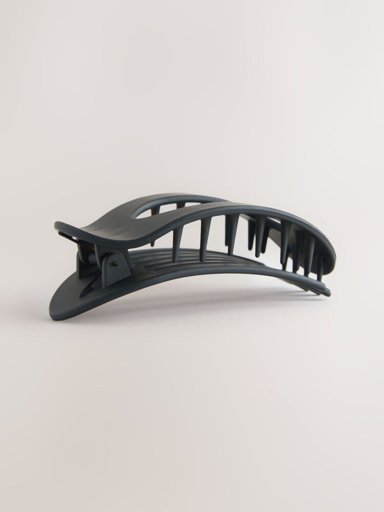 Black Flat Hair Claw Clip - Image 2 of 3