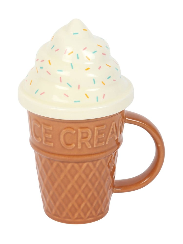 Something Different Brown Ice Cream Cone Lidded Mug - Image 5 of 5 Something Different Brown Ice Cream Cone Lidded Mug - Image 5 of 5