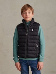 U.S. Polo Assn. Black Lightweight Quilted Gilet - Image 1 of 8