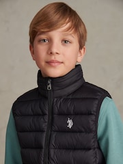 U.S. Polo Assn. Black Lightweight Quilted Gilet - Image 2 of 8