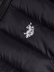 U.S. Polo Assn. Black Lightweight Quilted Gilet - Image 7 of 8