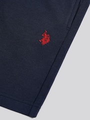 U.S. Polo Assn. Blue Double Horsemen Sweat Shorts - Image 3 of 4