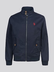 U.S. Polo Assn. Navy Cotton Twill Harrington Jacket - Image 1 of 6