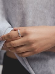 Sterling Silver Plated Heart Ring - Image 5 of 7