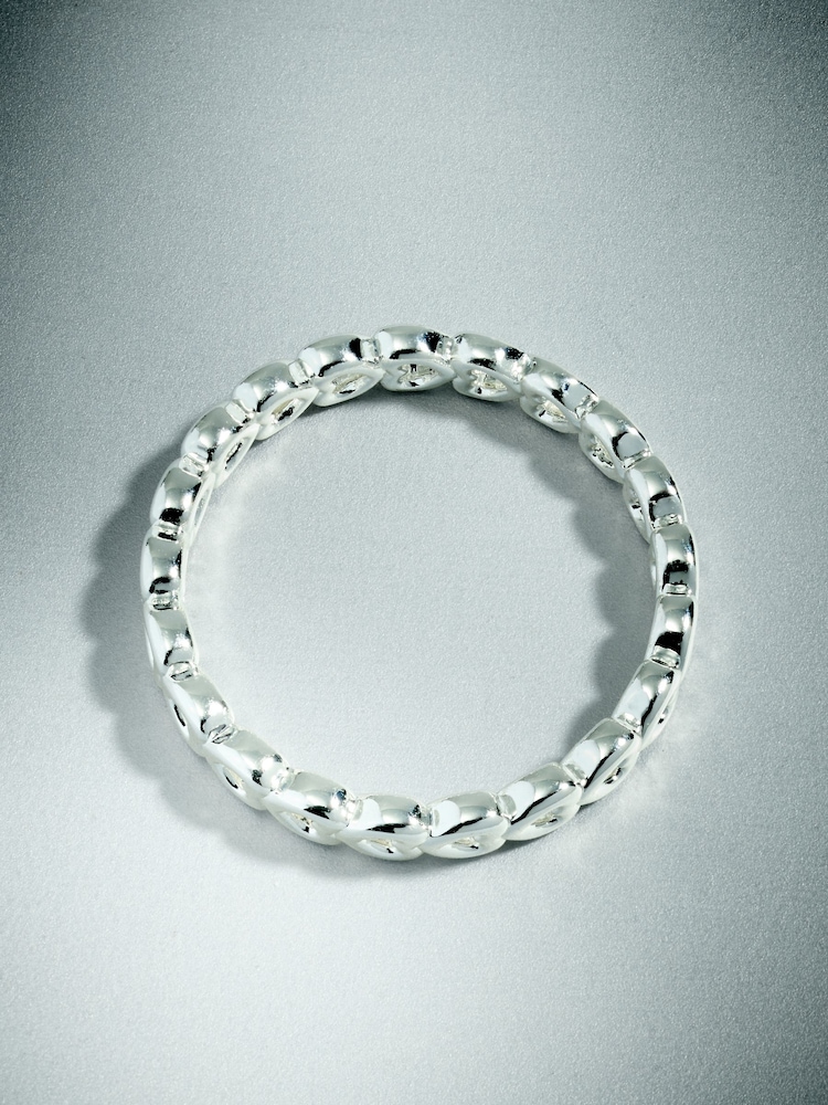 Sterling Silver Plated Heart Ring - Image 7 of 7 Sterling Silver Plated Heart Ring - Image 7 of 7