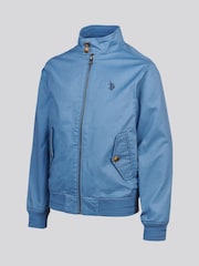 U.S. Polo Assn. Blue Cotton Twill Harrington Jacket - Image 3 of 6