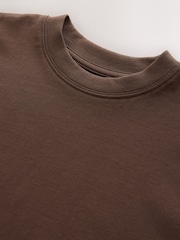 Chocolate Brown Relaxed Fit Short Sleeve T-Shirt (3-16yrs) - Image 4 of 4