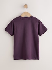 Dark Purple Regular Fit Short Sleeve T-Shirt (3-16yrs) - Image 2 of 4