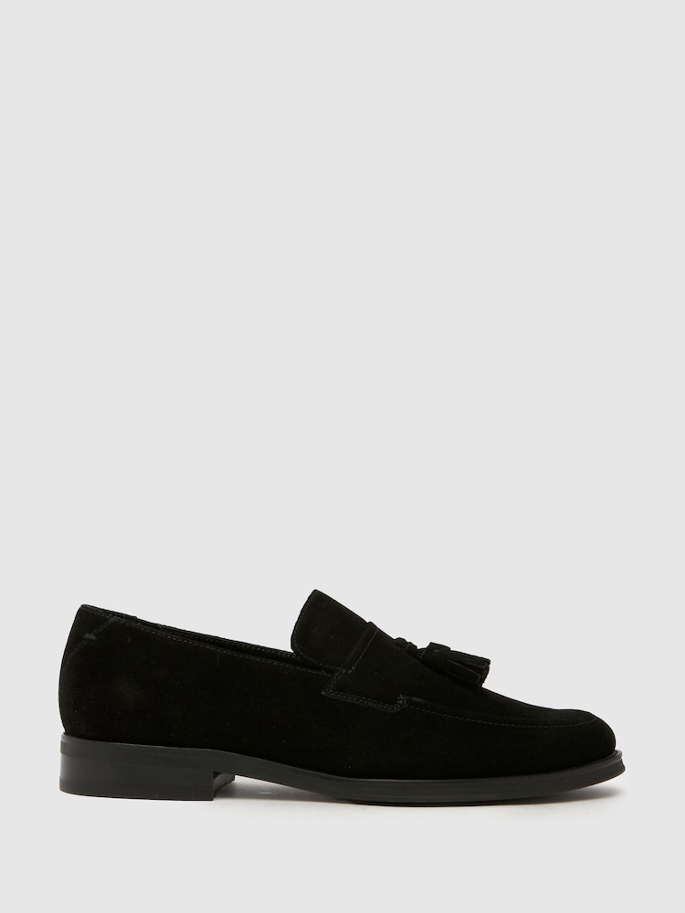 Schuh Black Ronen Suede Loafer - Image 1 of 4