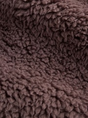 Chocolate Brown Teddy Long Dressing Gown - Image 3 of 3