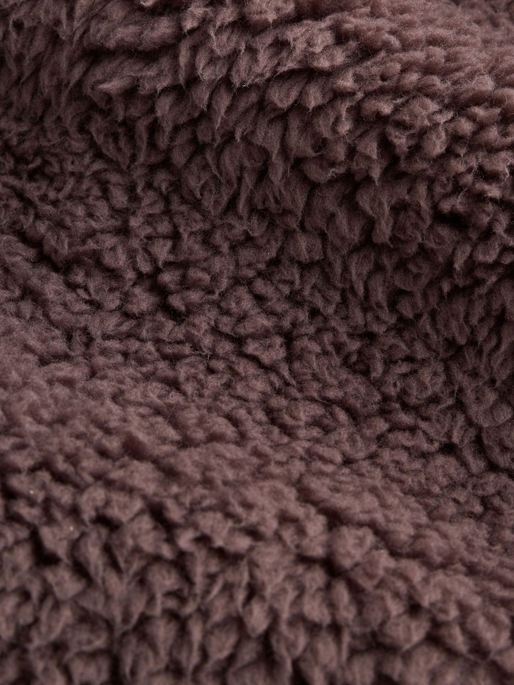 Chocolate Brown Teddy Long Dressing Gown - Image 3 of 3 Chocolate Brown Teddy Long Dressing Gown - Image 3 of 3