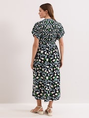 Phase Eight Black Luisa Floral Dress - Image 2 of 8