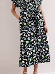 Phase Eight Black Luisa Floral Dress - Image 5 of 8