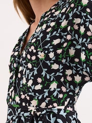 Phase Eight Black Luisa Floral Dress - Image 6 of 8