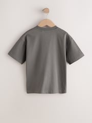 Charcoal Grey Alien Short Sleeve Graphic T-Shirt (3-16yrs) - Image 2 of 4