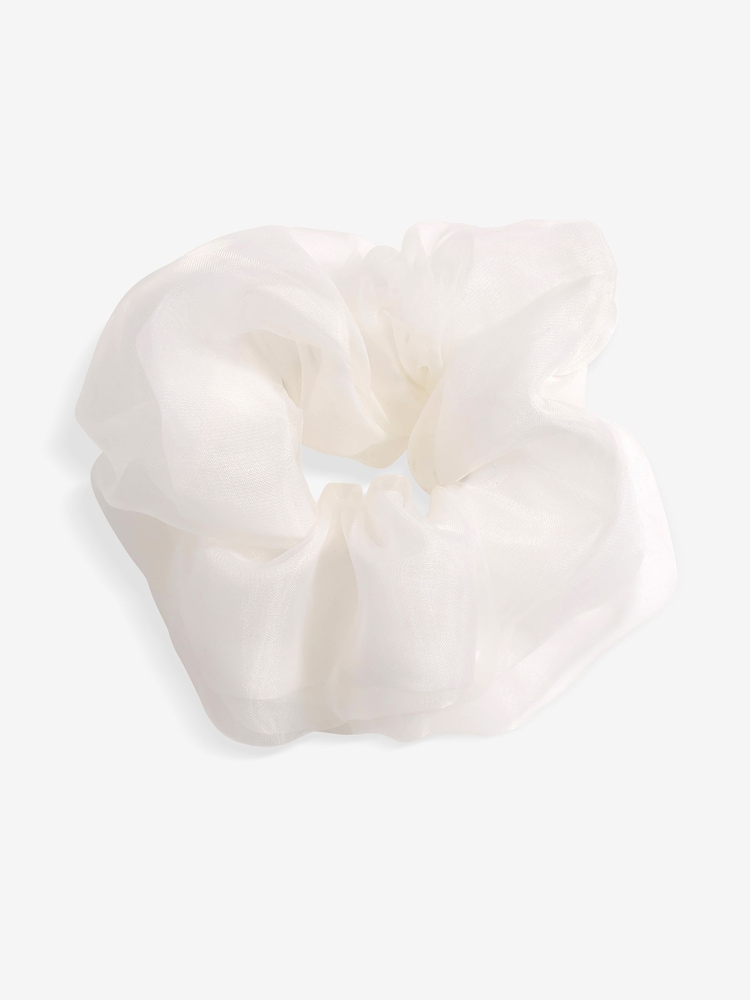 Jon Richard White Bridal Scrunchie - Image 3 of 3