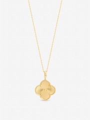 Jon Richard Gold Tone Long Clover Necklace Pendant - Image 1 of 3