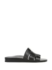Vionic Black Glendora Regular Fit Arch Support Slides - Image 1 of 7