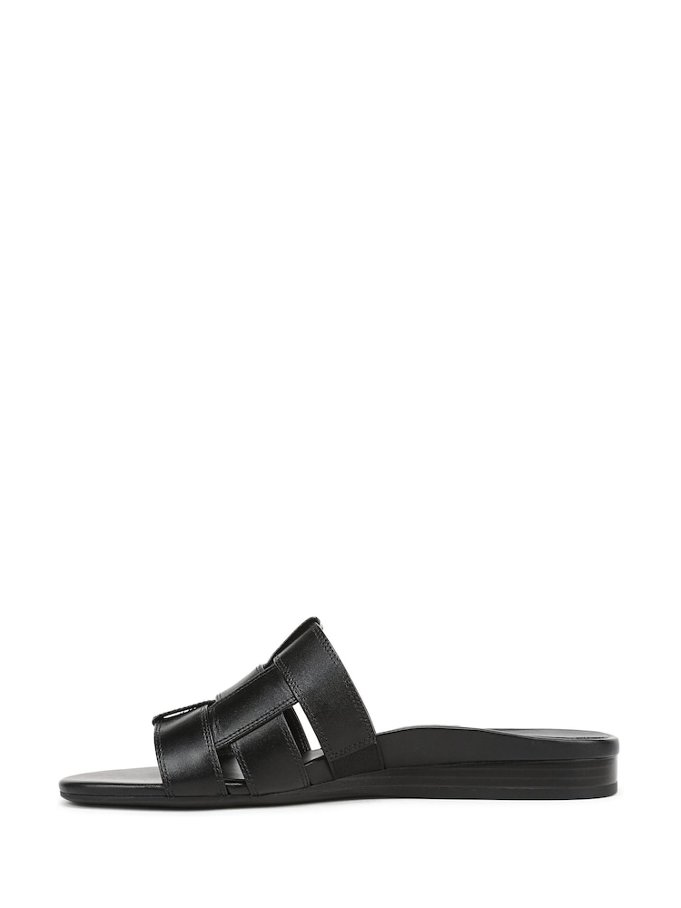 Vionic Black Glendora Regular Fit Arch Support Slides - Image 2 of 7
