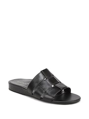 Vionic Black Glendora Regular Fit Arch Support Slides - Image 3 of 7