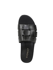 Vionic Black Glendora Regular Fit Arch Support Slides - Image 5 of 7