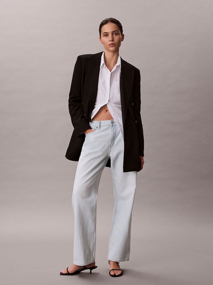 Calvin Klein Jeans 90s Straight Blue Jeans - Image 1 of 7