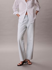 Calvin Klein Jeans 90s Straight Blue Jeans - Image 3 of 7