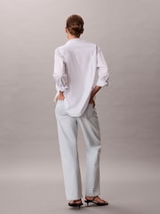 Calvin Klein Jeans 90s Straight Blue Jeans - Image 4 of 7