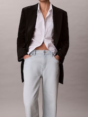 Calvin Klein Jeans 90s Straight Blue Jeans - Image 6 of 7