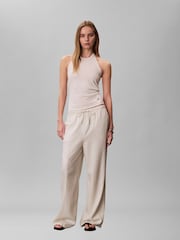 Calvin Klein Linen Weekend Casual Trousers - תמונה 1 מתוך 6
