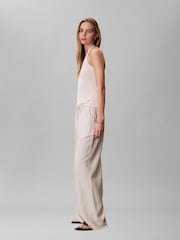 Calvin Klein Linen Weekend Casual Trousers - תמונה 5 מתוך 6