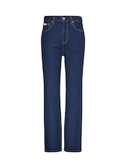 Calvin Klein Jeans The Brooke Straight Blue Jeans - Imaginea 1 din 1