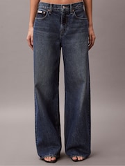 Calvin Klein Jeans Wide Leg Blue Jeans - Image 1 of 5