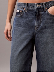 Calvin Klein Jeans Wide Leg Blue Jeans - Image 5 of 5