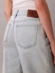 Calvin Klein Blue Denim Bermuda Shorts - Image 3 of 5
