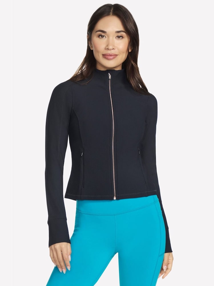 Skechers Black GOflex Rib Jacket - Image 1 of 4