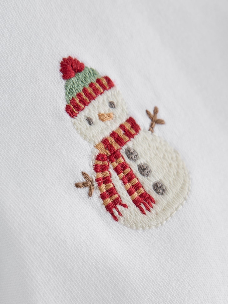 White Baby Christmas Sleepsuits 3 Pack (0mths-2yrs) - Image 14 of 14