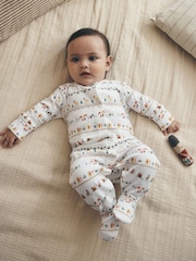 White Baby Christmas Sleepsuits 3 Pack (0mths-2yrs) - Image 3 of 14