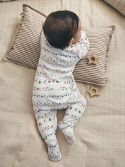 White Baby Christmas Sleepsuits 3 Pack (0mths-2yrs) - Image 4 of 14