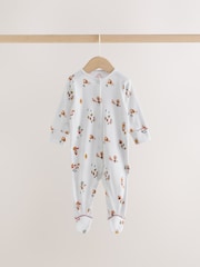 White Baby Christmas Sleepsuits 3 Pack (0mths-2yrs) - Image 8 of 14