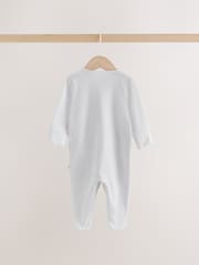 White Baby Christmas Sleepsuits 3 Pack (0mths-2yrs) - Image 9 of 14