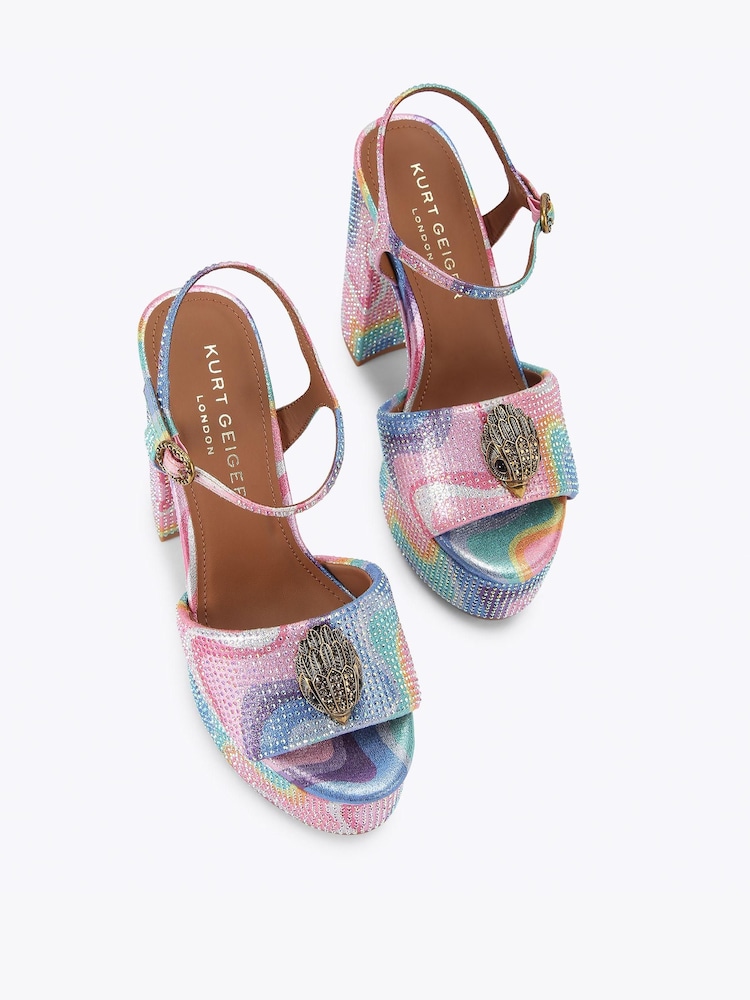 Kurt Geiger London Pink Kensington Platform Sandals - Image 2 of 4